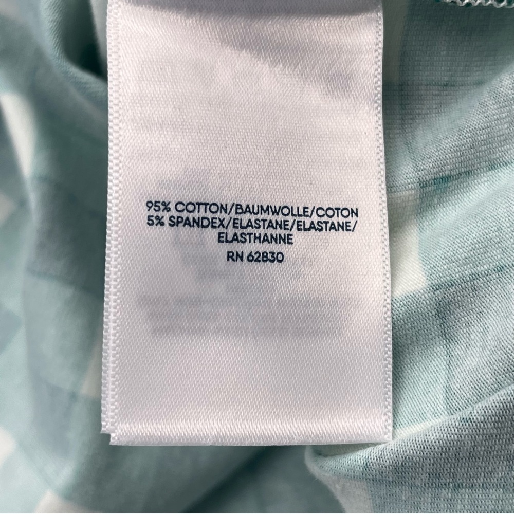 Draper James x Lands’ End Green White Checker Gingham Women 1X 16W - 18W Pajamas - Picture 4 of 13